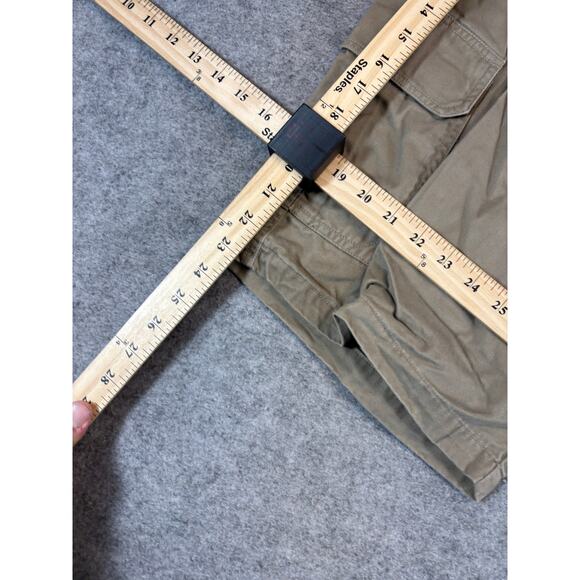 Vintage Y2K Billabong Relaxed Fit Cargo Shorts Mens 32 Khaki Baggy Utility Work - Picture 2 of 9